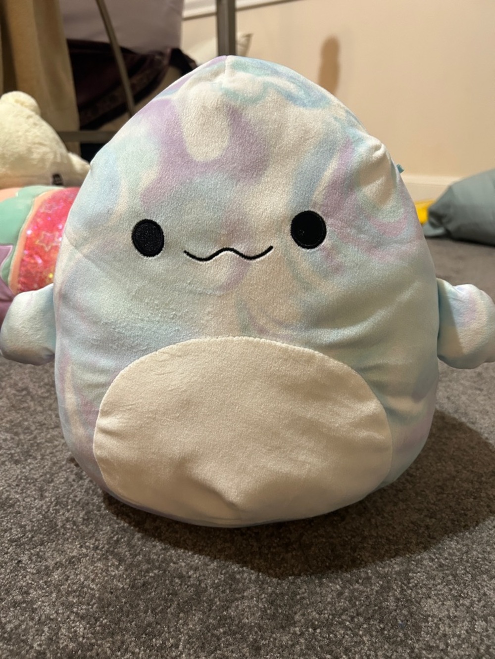 Squishmallows Pastel Tie-Dye Plush (White Belly)